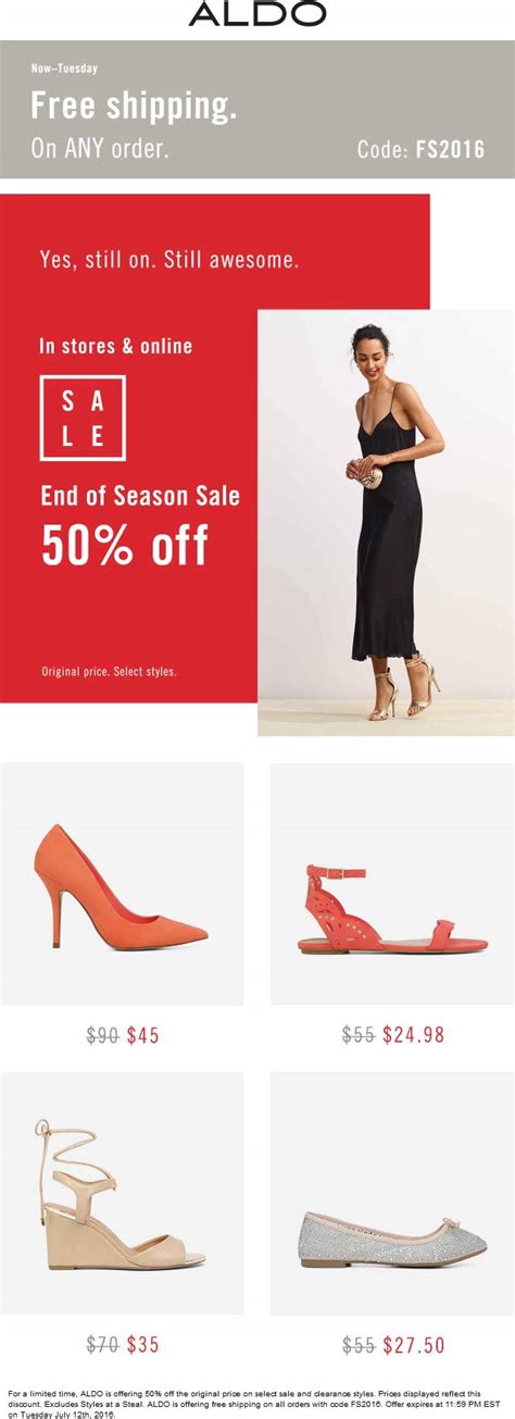 coupons aldo shoes online.